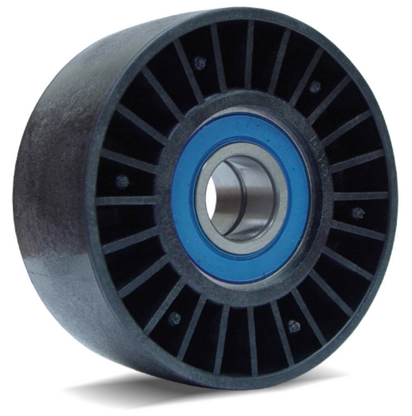 Idler Pulley / 3" Smooth / Dual Bearing / Composite (8/10-Rib)